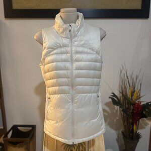 Lululemon Women's White Down Puffer Vest Women’s Size 8